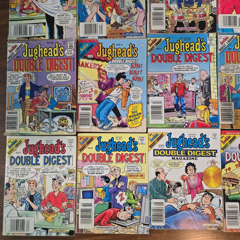Vintage Jughead Archie Comic Digest Lot - 24 Books 90s Retro Reading Bundle - Picture 5 of 6